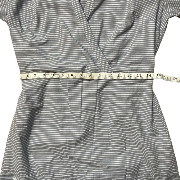 Women’s A New Day Criss Cross Striped Dress with Embroidered Floral Pattern Sz S - Picture 9 of 16
